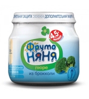 Пюре Фрутоняня из брокколи с 4,5 мес., 80 гр.