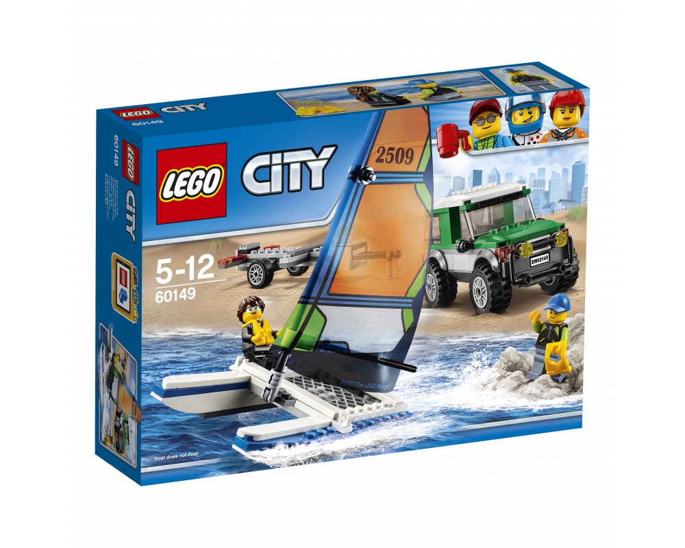 Конструктор LEGO City 60149 «Внедорожник с прицепом для катамарана»