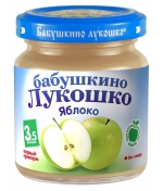 Пюре Бабушкино Лукошко Яблоко с 3,5 мес. 100 г
