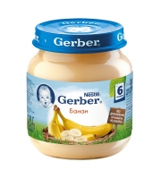 Пюре Gerber Гербер банан с 6 мес. 130 гр.