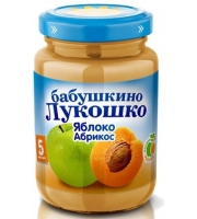 Пюре Бабушкино Лукошко яблоко с абрикосом с 5 мес. 200 г.
