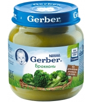 Пюре Gerber Брокколи с 5 мес. 130 гр.