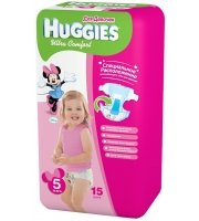 Huggies Ultra Comfort для девочек 12-22 кг (15 шт.)