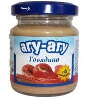 Пюре Агу-Агу Говядина с 6 мес. 100 гр.