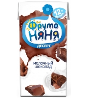 Десерт ФрутоНяня Молочный шоколад с 12 мес. 200 мл