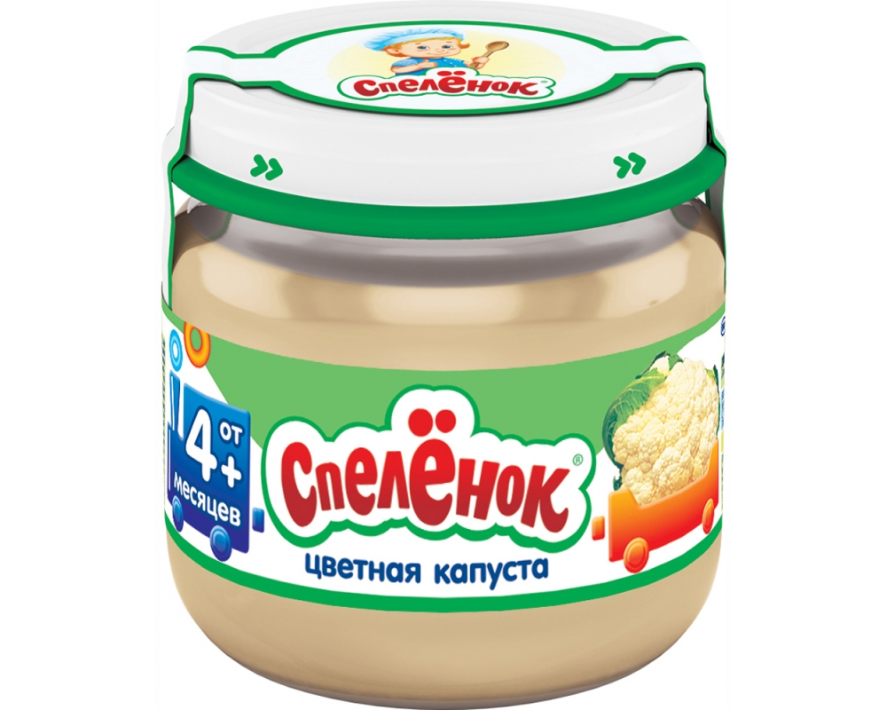 Пюре Спеленок Цветная капуста с 4 мес 80 г б/сах.