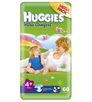 Подгузники Huggies Ultra Comfort Mega 10-16 кг, 60шт