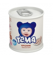 Пюре Тёма  Кролик гомогенизированное, 100г