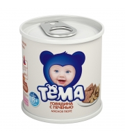 Пюре Тёма  Говядина/печень, 100г